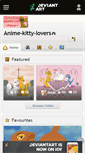 Mobile Screenshot of anime-kitty-lovers.deviantart.com