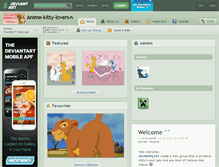 Tablet Screenshot of anime-kitty-lovers.deviantart.com