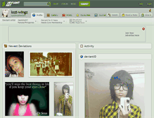 Tablet Screenshot of lozt-wingz.deviantart.com