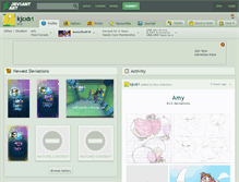 Tablet Screenshot of kjcxb1.deviantart.com