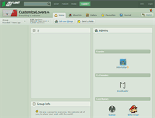 Tablet Screenshot of customizelovers.deviantart.com