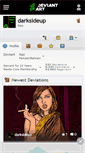 Mobile Screenshot of darksideup.deviantart.com