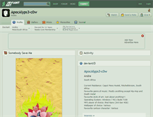Tablet Screenshot of apocalyps3-c0w.deviantart.com