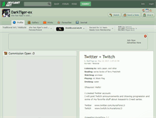 Tablet Screenshot of darktiger-ex.deviantart.com