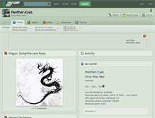 Tablet Screenshot of panther-eyes.deviantart.com