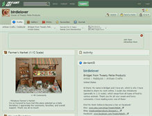 Tablet Screenshot of birdielover.deviantart.com