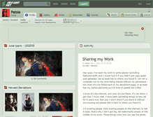 Tablet Screenshot of patsie.deviantart.com