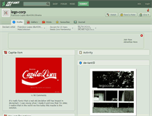 Tablet Screenshot of lego-corp.deviantart.com