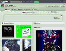 Tablet Screenshot of living-bones.deviantart.com