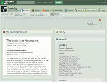 Tablet Screenshot of jumbley.deviantart.com
