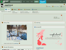 Tablet Screenshot of angelichord.deviantart.com