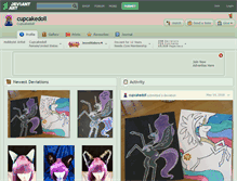 Tablet Screenshot of cupcakedoll.deviantart.com