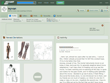 Tablet Screenshot of leywan.deviantart.com