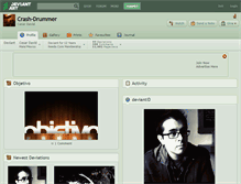 Tablet Screenshot of crash-drummer.deviantart.com