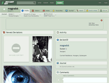 Tablet Screenshot of magneb6.deviantart.com