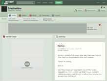 Tablet Screenshot of evietheminx.deviantart.com