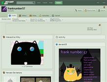 Tablet Screenshot of franknumber57.deviantart.com