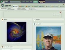 Tablet Screenshot of locomule.deviantart.com