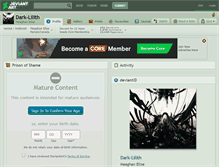 Tablet Screenshot of dark-lilith.deviantart.com