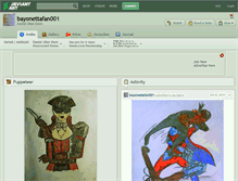 Tablet Screenshot of bayonettafan001.deviantart.com