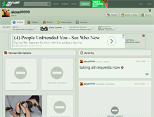 Tablet Screenshot of alexa99999.deviantart.com