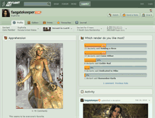 Tablet Screenshot of faegatekeeper.deviantart.com