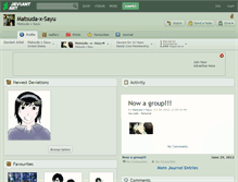 Tablet Screenshot of matsuda-x-sayu.deviantart.com