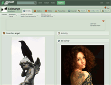 Tablet Screenshot of colenange.deviantart.com