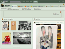 Tablet Screenshot of jaywang.deviantart.com