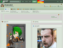 Tablet Screenshot of hinderedart.deviantart.com