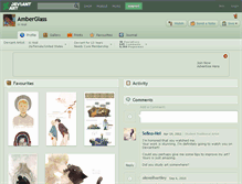 Tablet Screenshot of amberglass.deviantart.com