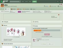 Tablet Screenshot of gilau.deviantart.com