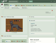 Tablet Screenshot of erosi13.deviantart.com