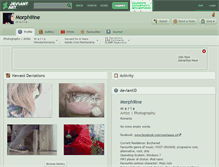 Tablet Screenshot of morphiiine.deviantart.com