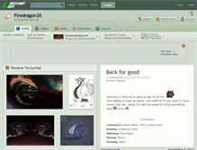 Tablet Screenshot of firedragon20.deviantart.com