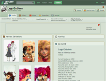 Tablet Screenshot of lego-emblem.deviantart.com