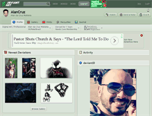 Tablet Screenshot of alancruz.deviantart.com