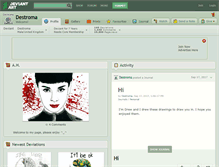 Tablet Screenshot of destroma.deviantart.com