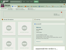 Tablet Screenshot of imarran.deviantart.com