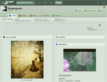 Tablet Screenshot of dreamypunk.deviantart.com