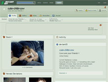 Tablet Screenshot of cute-chibi-cow.deviantart.com