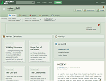 Tablet Screenshot of naterudhill.deviantart.com