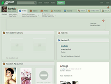 Tablet Screenshot of korkak.deviantart.com