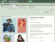 Tablet Screenshot of mana-exe.deviantart.com