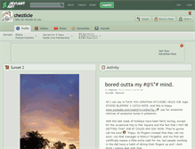 Tablet Screenshot of chezticle.deviantart.com