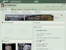 Tablet Screenshot of a7x-forever6661.deviantart.com