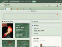 Tablet Screenshot of fuyuaki.deviantart.com