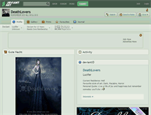 Tablet Screenshot of deathlovers.deviantart.com