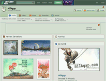 Tablet Screenshot of milkgap.deviantart.com