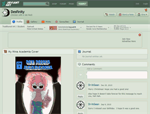Tablet Screenshot of desfinity.deviantart.com